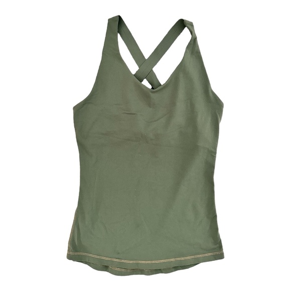 Prana Other - Women's Prana work out bra tank top in Khaki green Size 28B/Small.